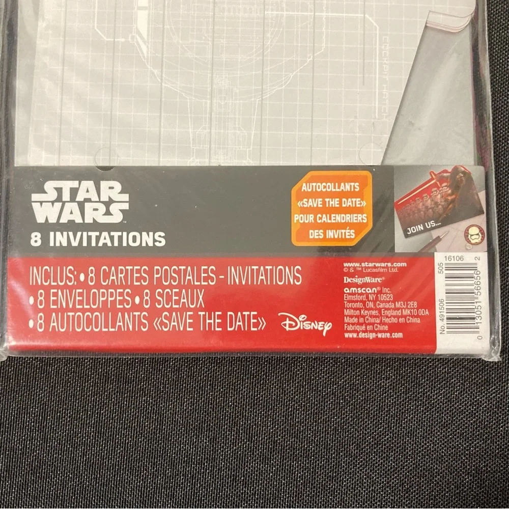 Disney Star Wars Kyle Ren Birthday Invitations 8 Pack